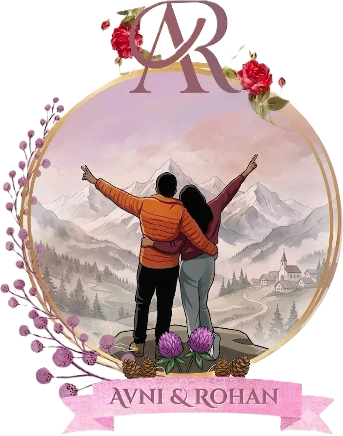 Avni and Rohan wedding crest